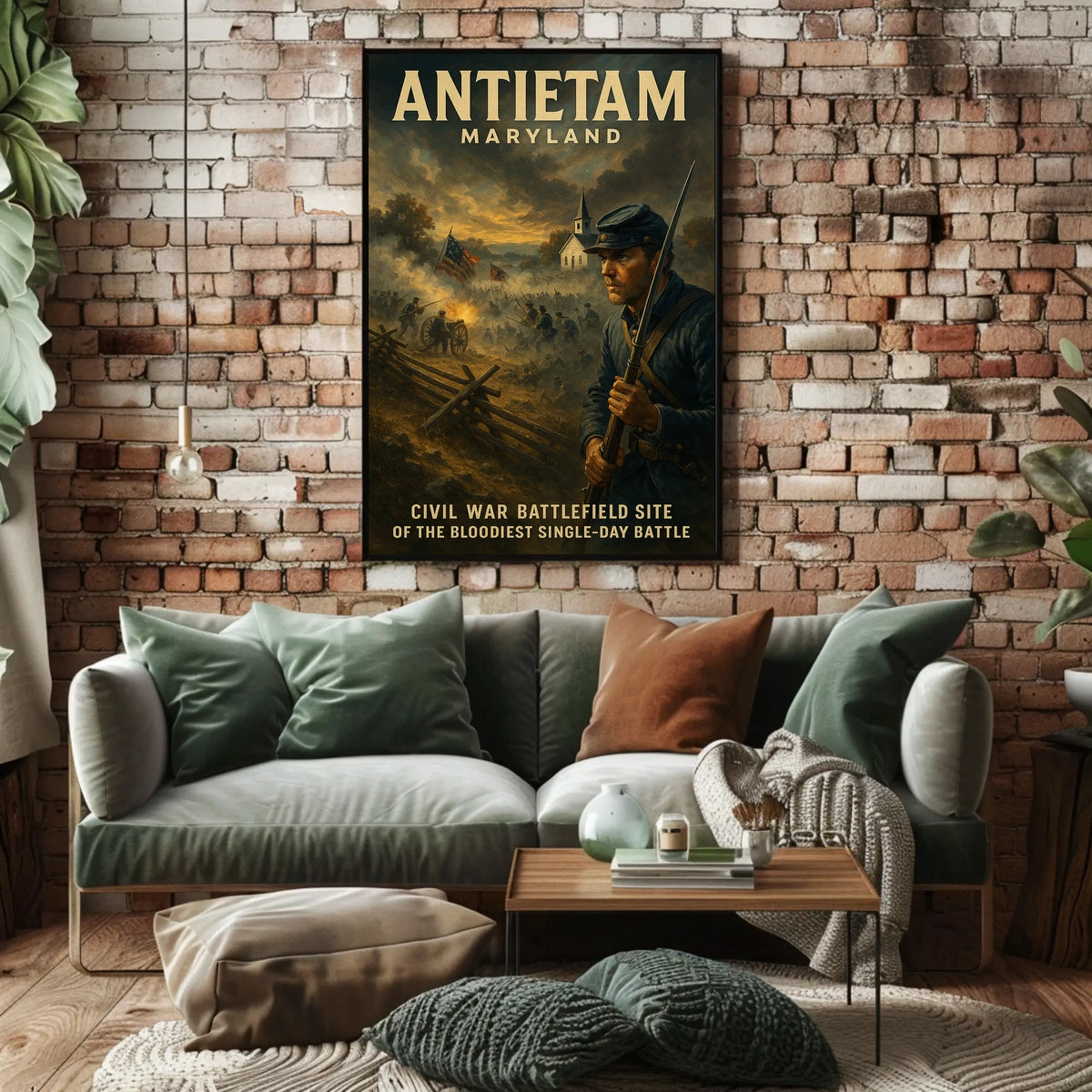 Antietam Civil War Battlefield Poster