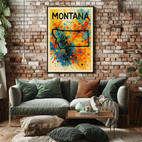 Montana Splash Poster
