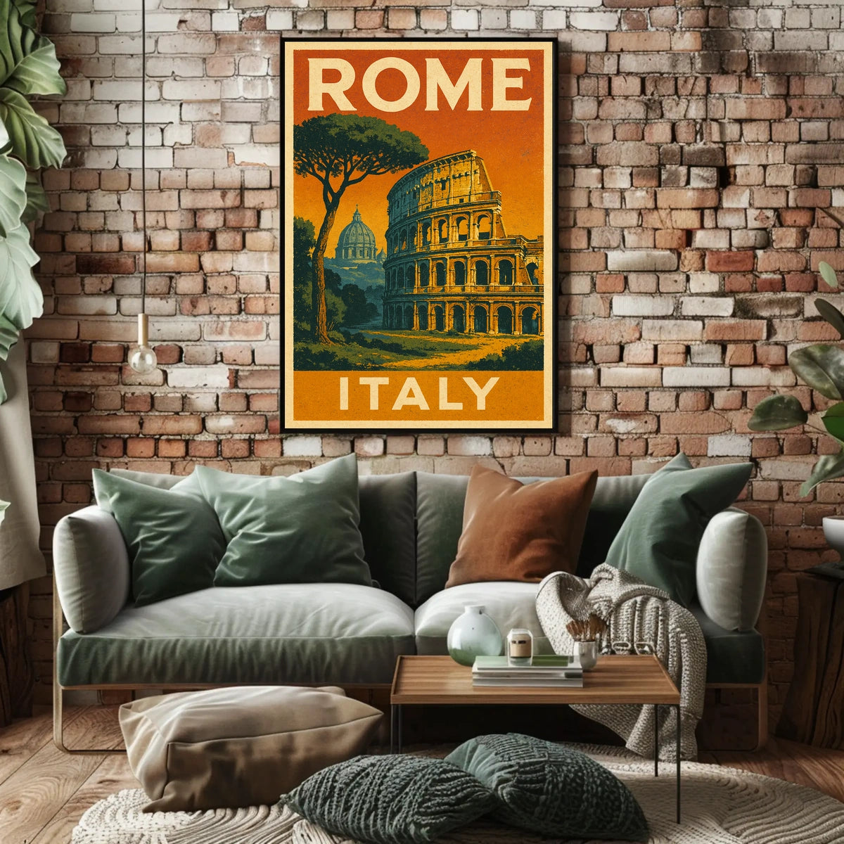 Rome, Italy Travel Poster
