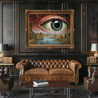 Surreal Dystopian Eye Art Print: Abstract or Artistic Poster