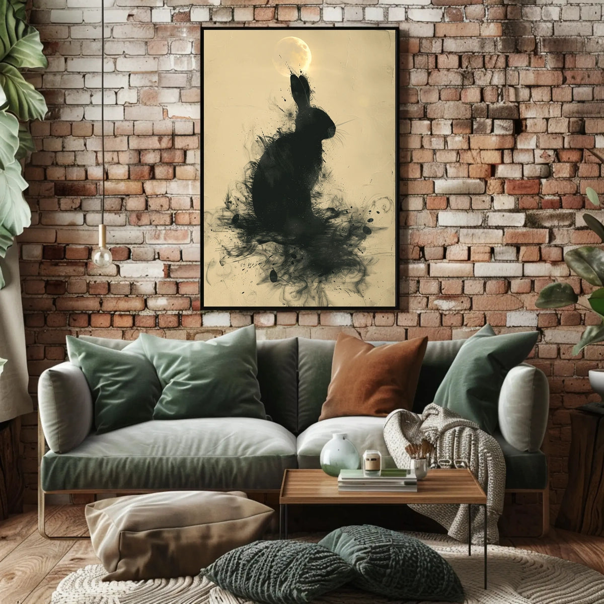 Moonlit Rabbit Poster