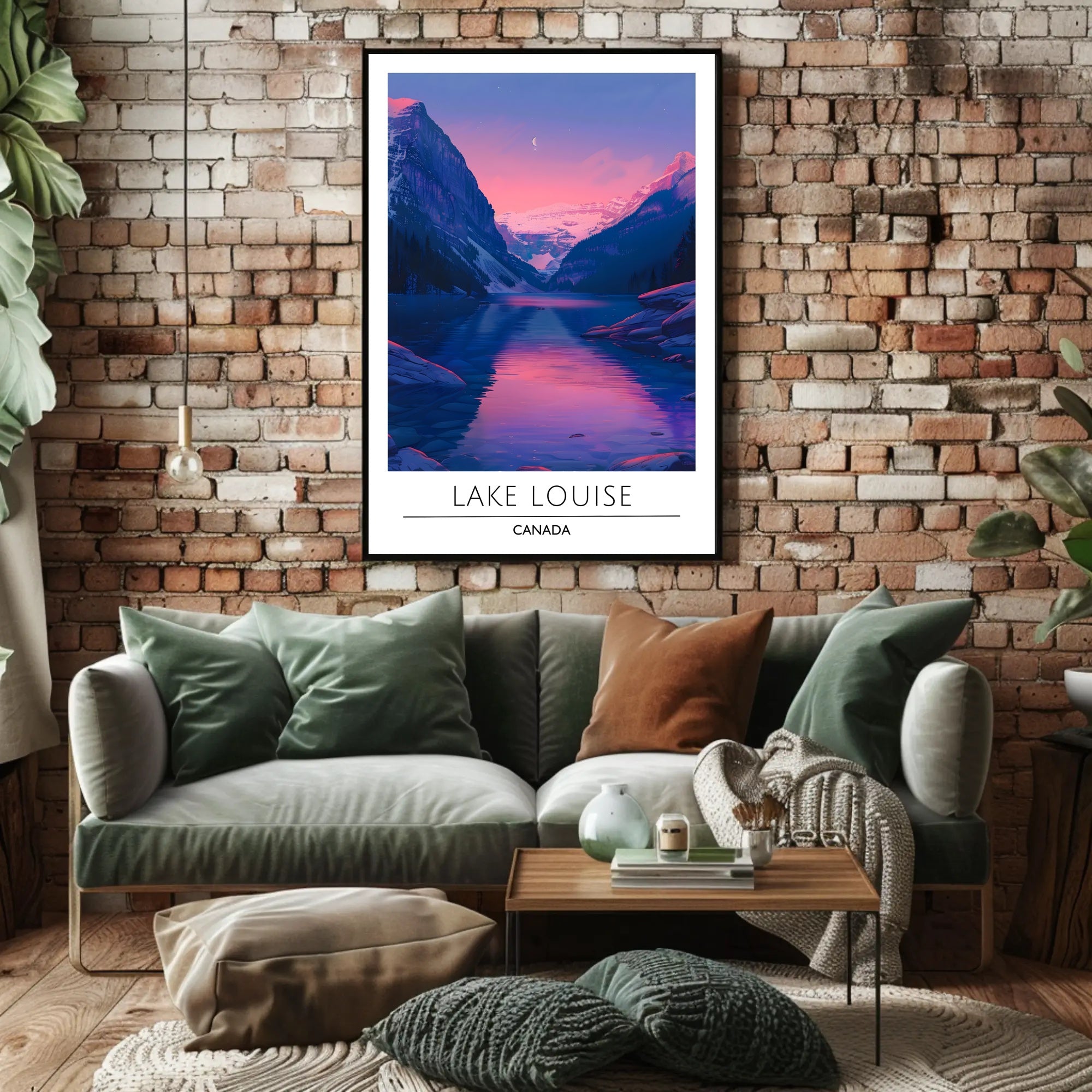 Lake Louise Tranquil Reflection Scenic National Park Poster