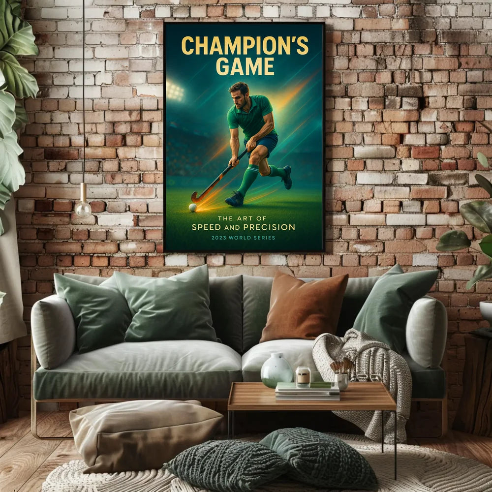Champion's Game Action-Packed Sports Poster PosterGoat