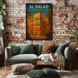 Al Balad The Colorful Old City Of Poster