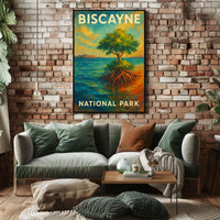 Biscayne National Park Poster Wall Art Coastal Decor