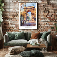 Barcelona Archway Poster
