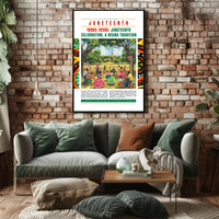 Juneteenth Celebration of Black History and Freedom Cultural or Heritage Poster