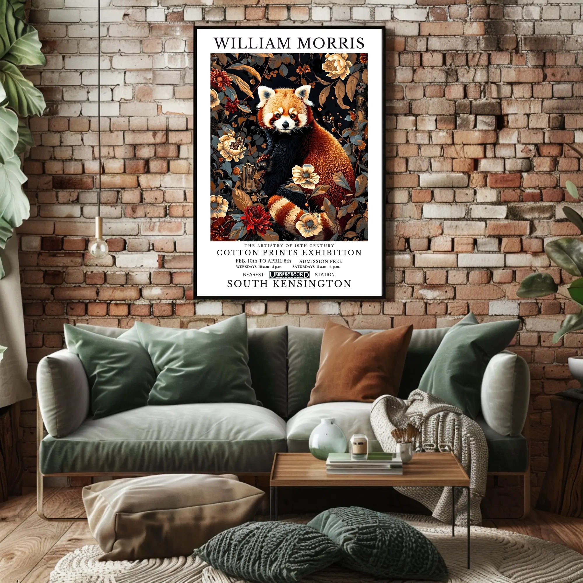 Cotton Prints Exhibition: Vintage Artistic Poster