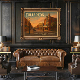 Fullerton History Community Travel Poster