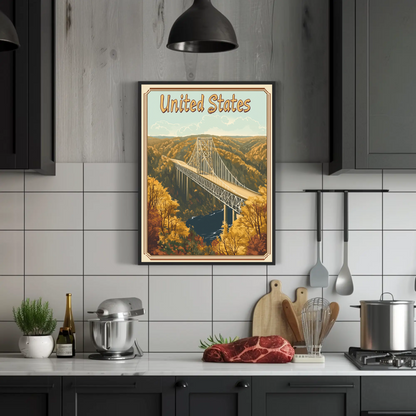 United States Scenic Bridge Poster