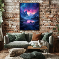 Enchanted Mountain Landscape Poster