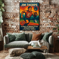 Celebrating a Sports Legend Jim Thorpe Poster