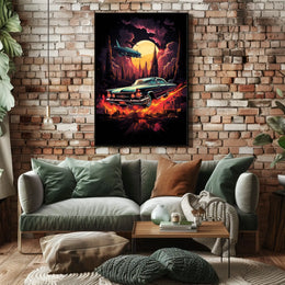 Retro Futurism In Motion Retro Poster