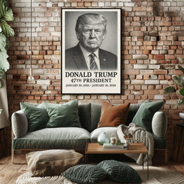 Donald Trump 47th President Poster