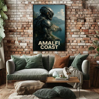Amalfi Coast Poster 18x24 Museum Quality Art Print Decor