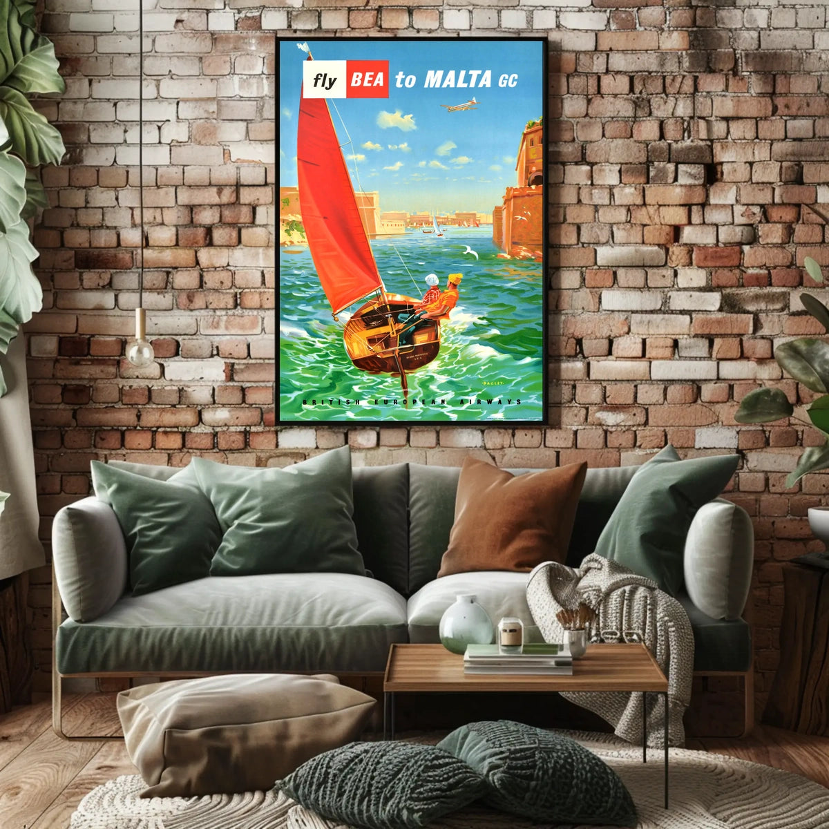 Fly Bea To Malta Poster