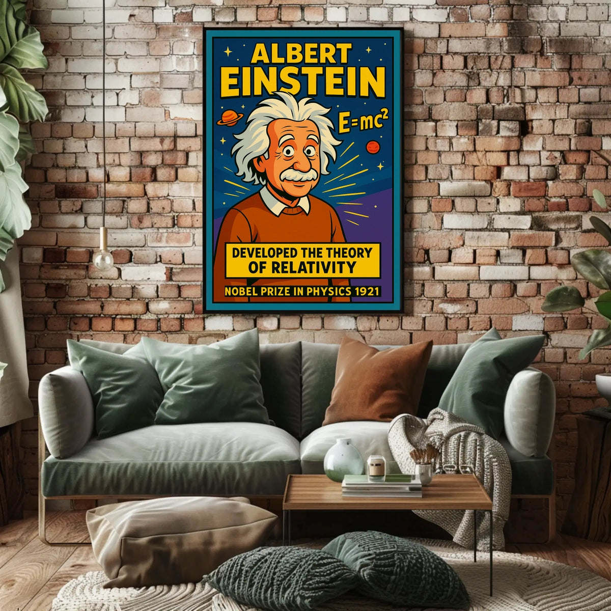 Einstein Relativity Vintage Science Student Poster