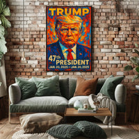 Donald Trump The Colorful Commander Poster