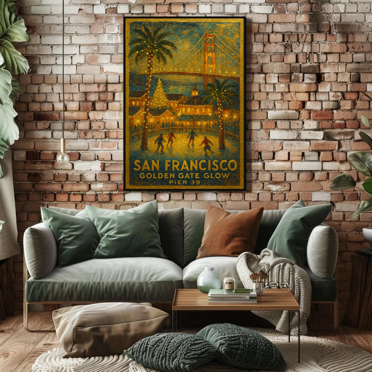San Francisco Golden Gate Glow Poster