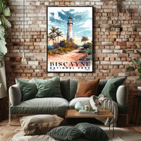 Biscayne Watercolor Wall Art Poster