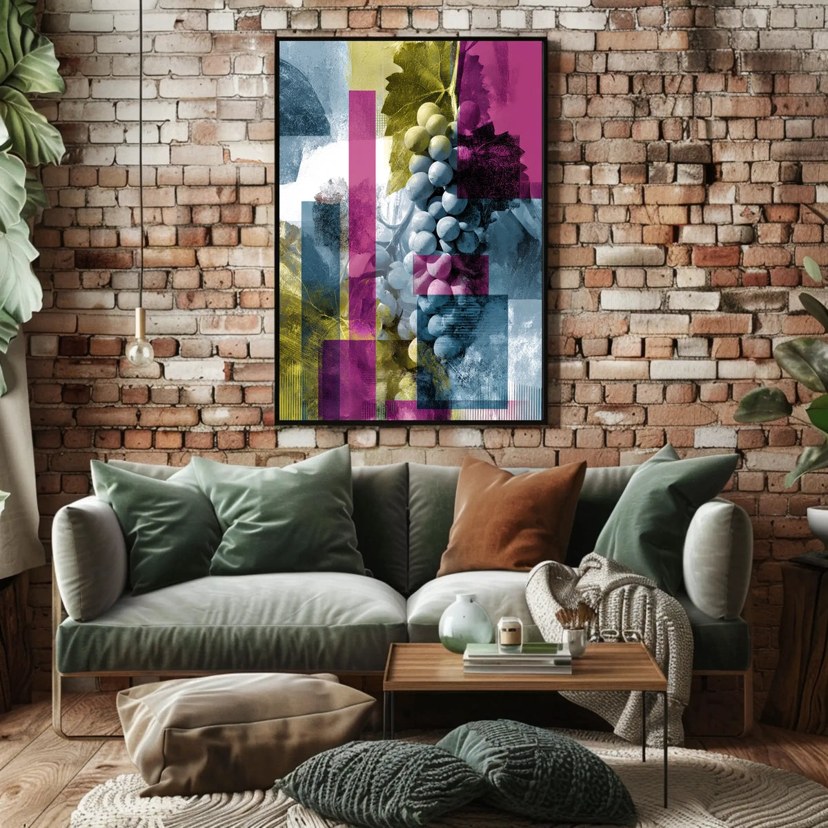 Abstract Grapes Abstract Poster