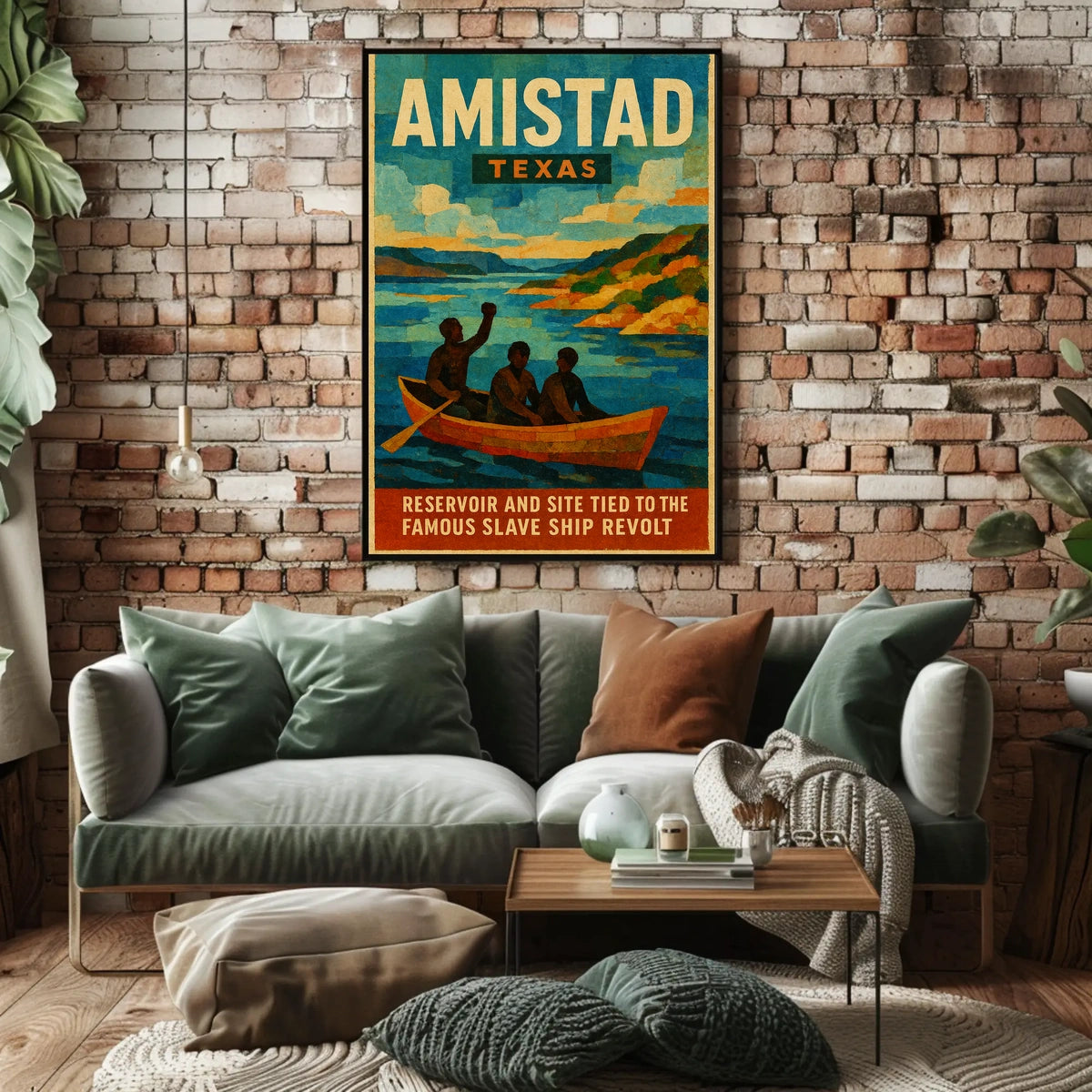 Amistad Reservoir And Historic Revolt Poster