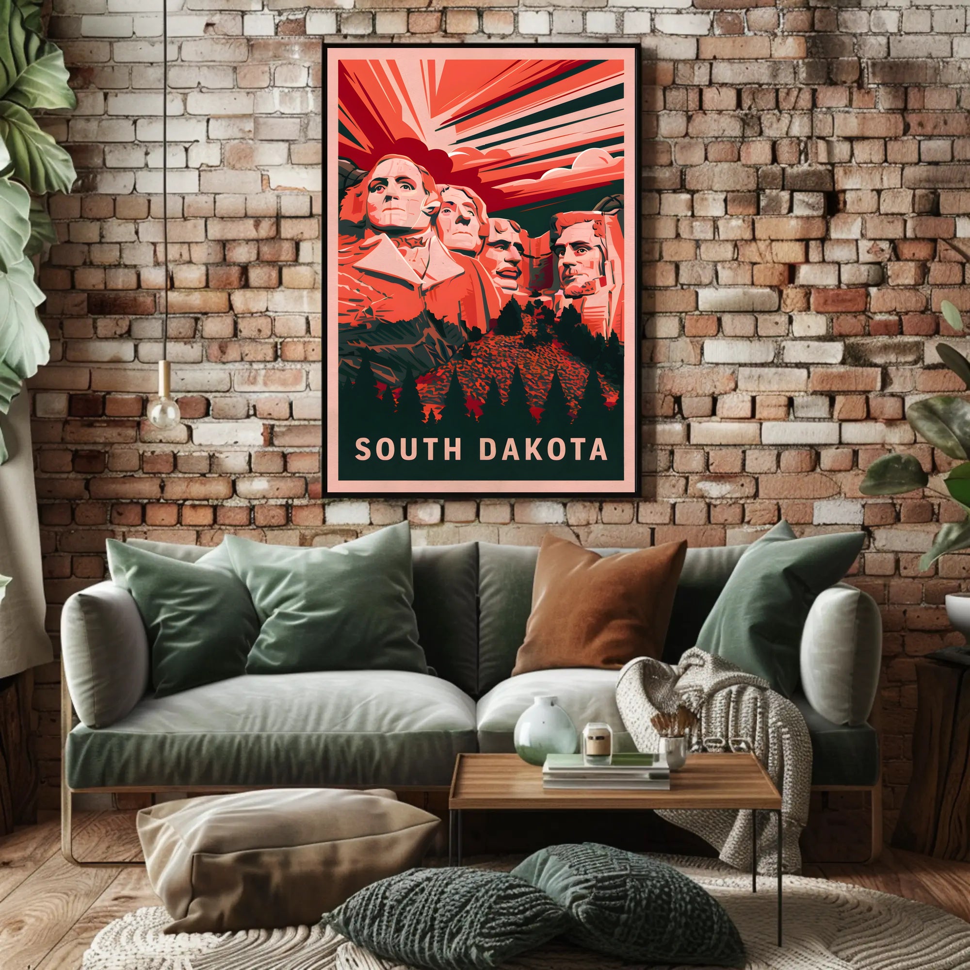 South Dakota Monumental Tribute Poster