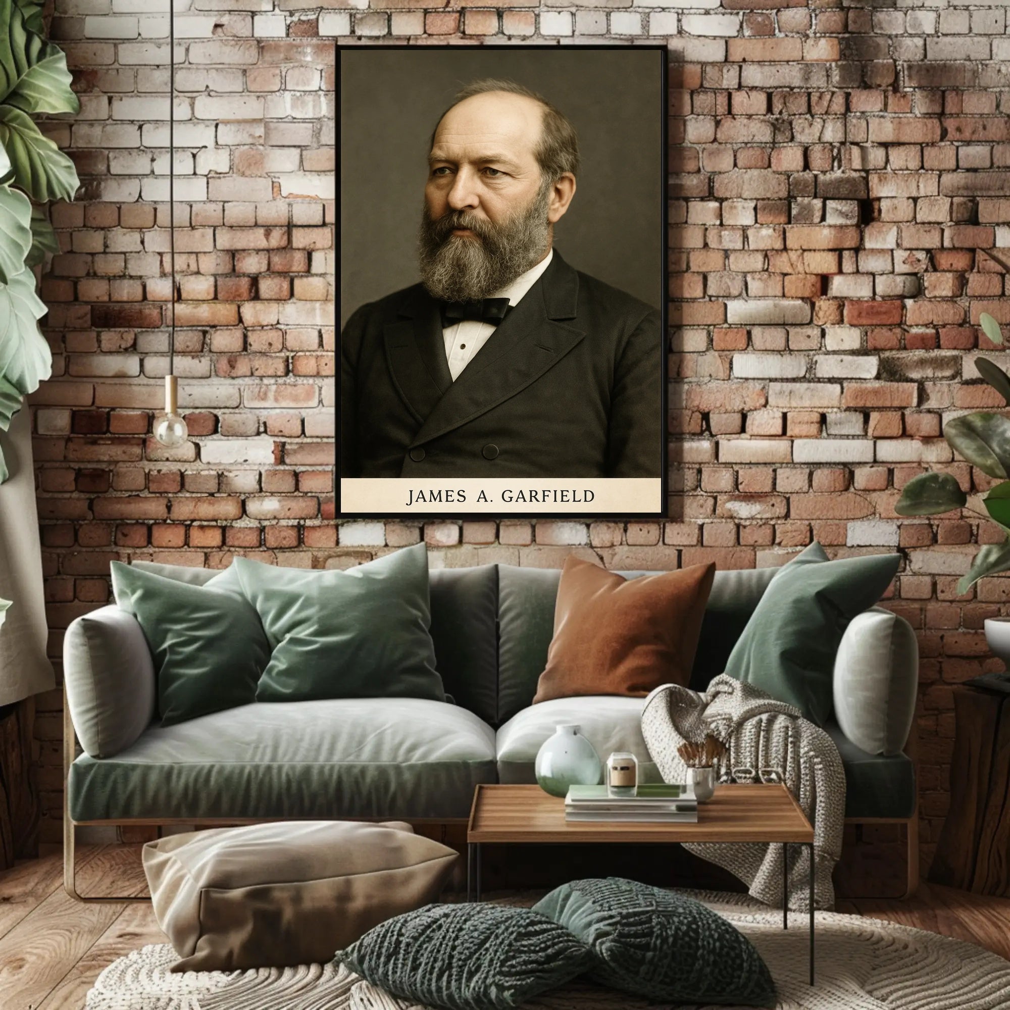 James A. Garfield Presidential Historical Poster
