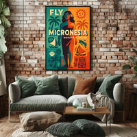 Fly Micronesia Wander in Color Poster