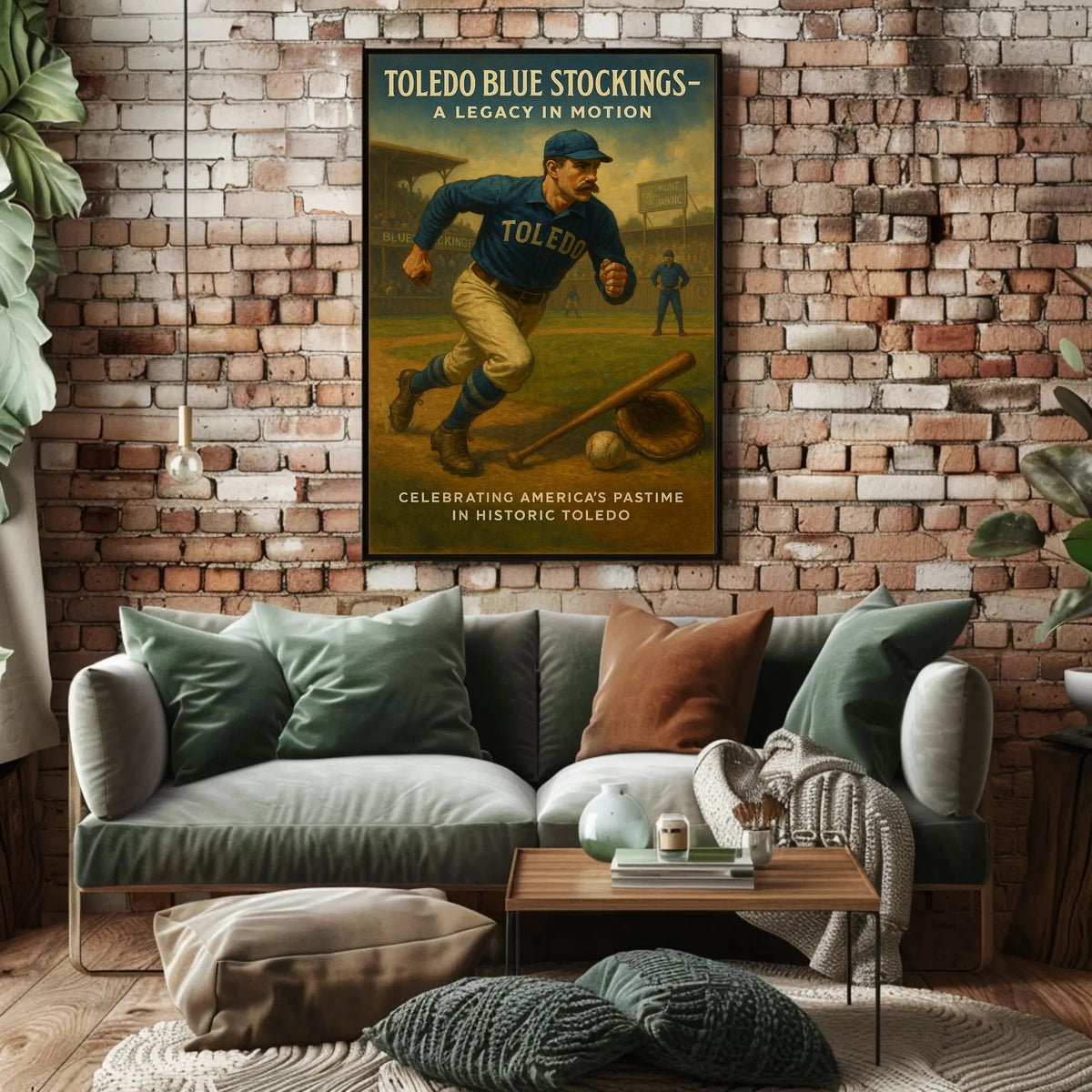 Toledo Blue Stockings A Legacy In Poster