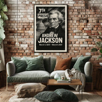 Andrew Jackson 7th President of the United States Digital Montaje Poster