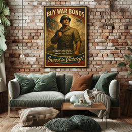 Invest in Victory War Bonds Poster