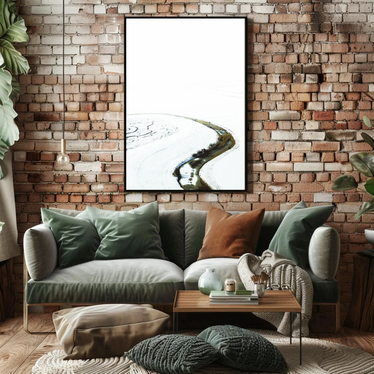 Serene Winter Landscape Art Print - Abstract or Artistic Poster