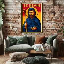 St. Kevin Iconography Poster