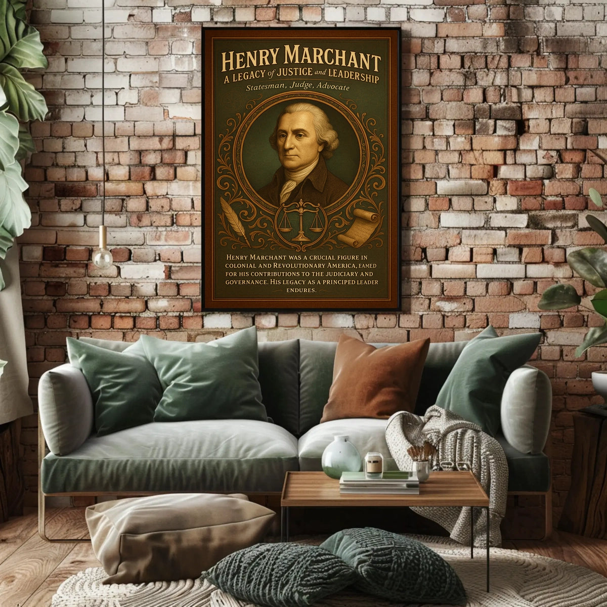 Henry Marchant A Legacy of Justice and Leadership Poster