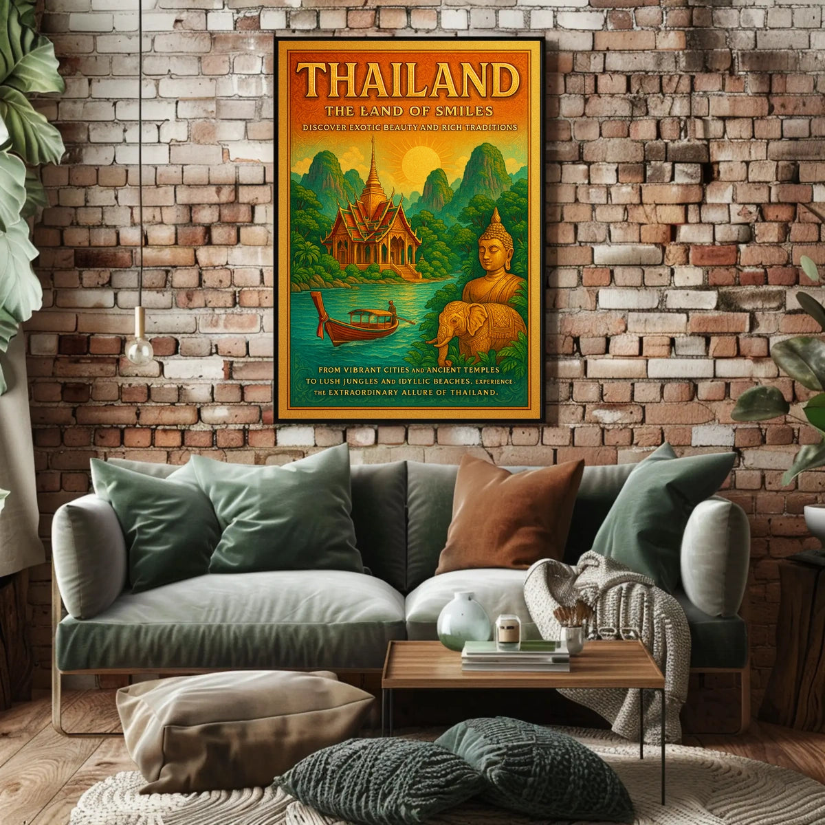 Thailand The Land of Smiles Poster