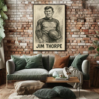 Jim Thorpe Athletic Icon Poster