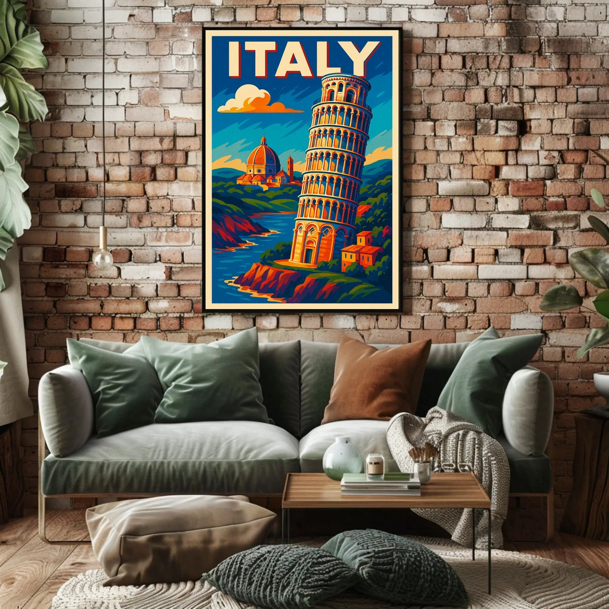Vibrant Italy Travel Poster