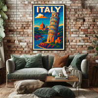 Vibrant Italy Travel Poster