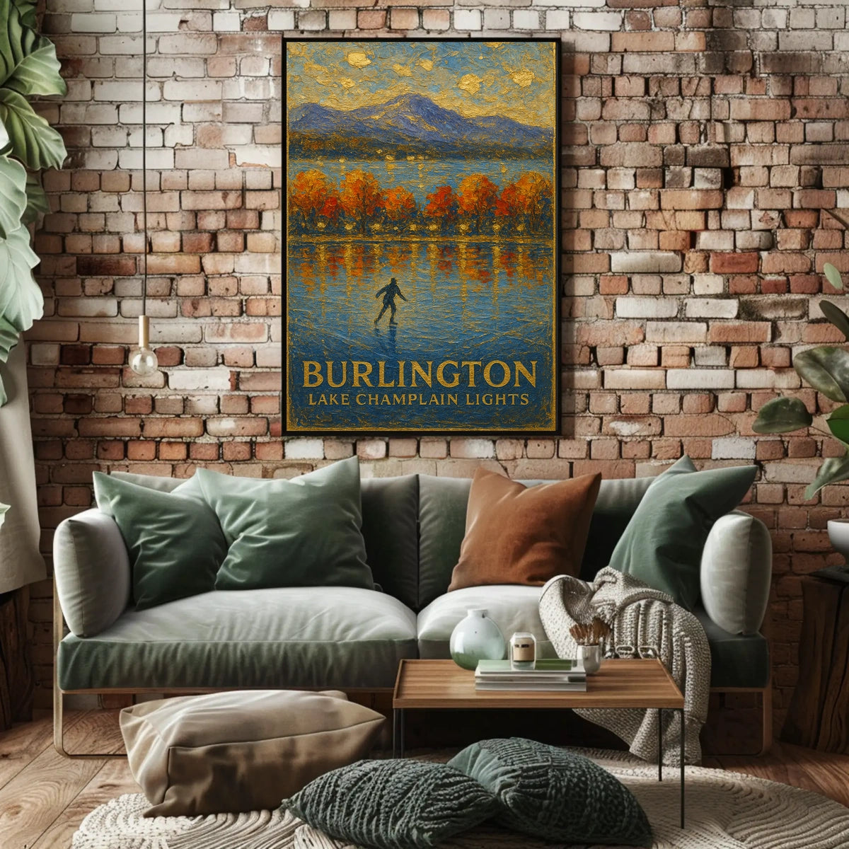 Burlington Lake Champlain Lights Poster