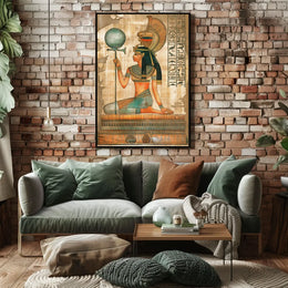 Futuristic Skyline Silhouette Art Deco Poster