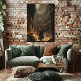 Towering Library Fantasy Adventure Poster PosterGoat