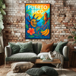 Vibrant Puerto Rico Poster