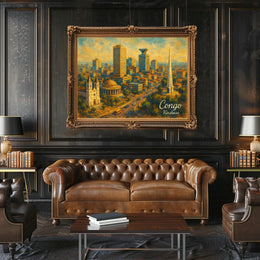 Kinshasa Cityscape Poster