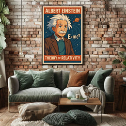Albert Einstein Theory Of Relativity Poster