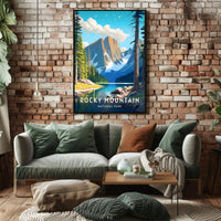 Rocky Mountain National Park Scenic Poster Print