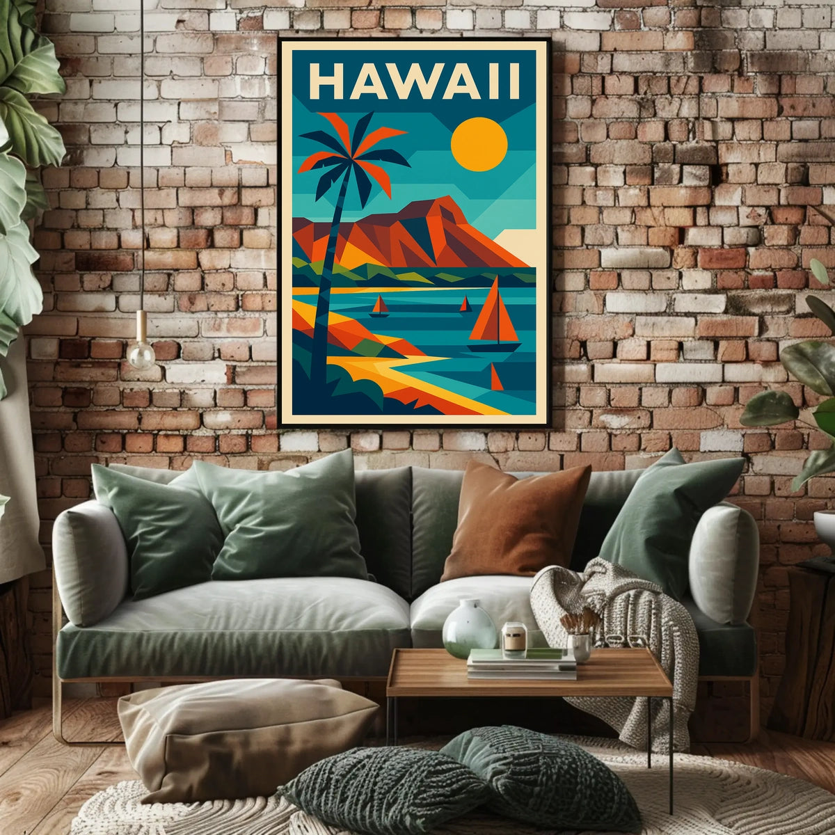 Vibrant Hawaii Landscape Poster