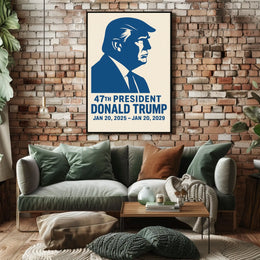 Donald Trump A Vision in Red, White, and Blue Poster