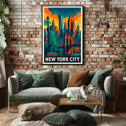 New York City Skyline Poster