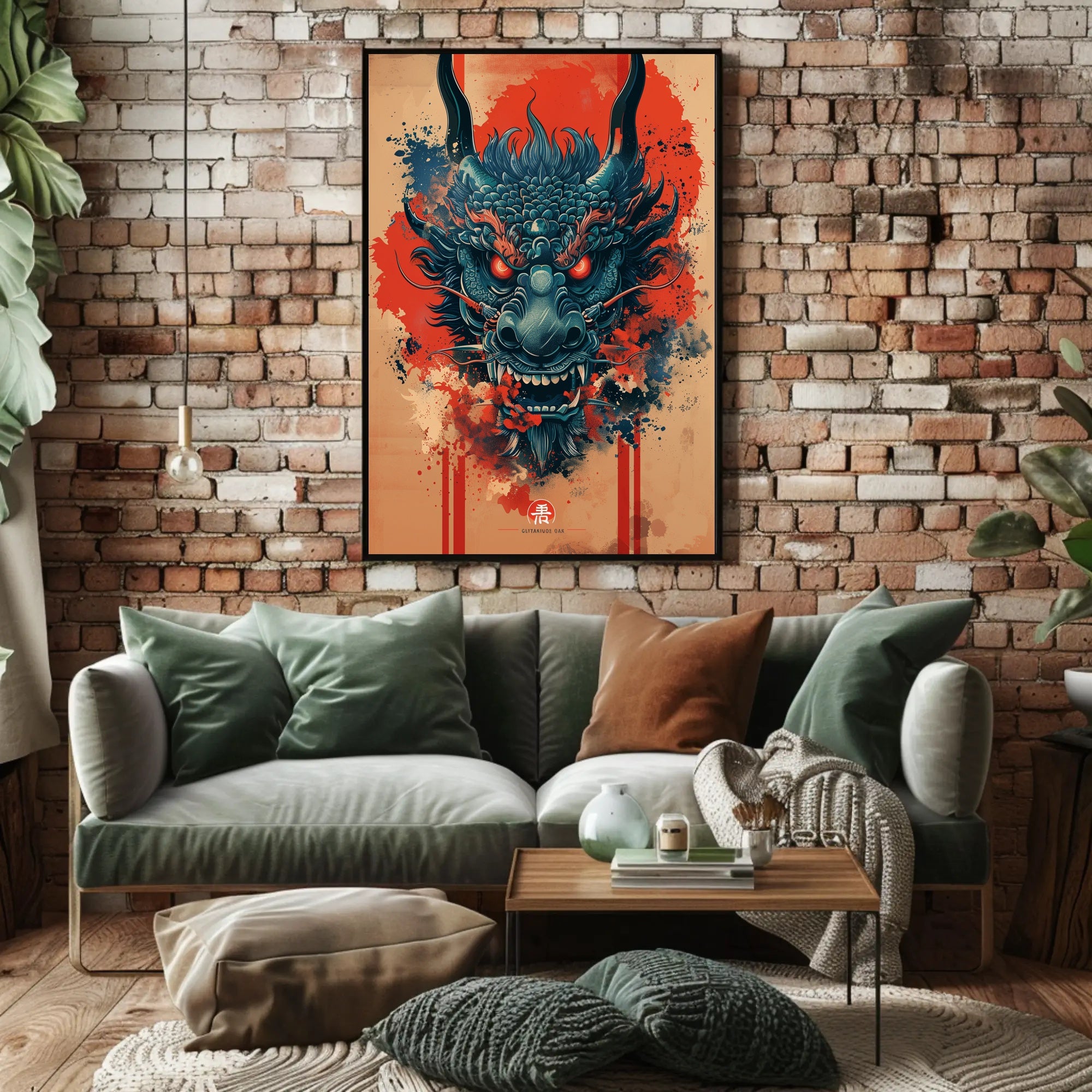 Dragon's Fury: A Mythical Creature Fantasy Mythology Poster PosterGoat